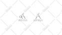 create unique monogram logo, eye catching initial letters
