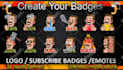 create custom twitch emotes, discord emoji, and sub badges for subscribers