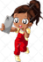 illustrate you as an anime chibi style