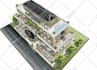 create a hand drawn  landscape architectural sketch illustration