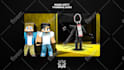design a dark horror minecraft thumbnail