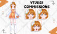 design high quality live 2d vtuber model and rigging