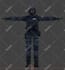making your character in a 3d low poly model