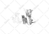 design a custom pet tattoo in fine line art from your photo