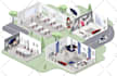 create a gorgeous isometric illustrations