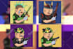 create nft character collection in doodles, chibi style