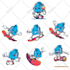 create retro cartoon mascots