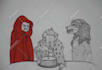 do pencil sketch or hand drawn art