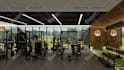 design gym, yoga and pilates studio with realistic 3d rendering