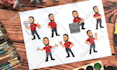 do custom cartoon logo design, mascot, or character