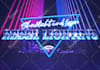 design a custom 80s retro neon synthwave logo for your brand