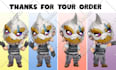 draw anime chibi character art for design character, fanart, kawaii