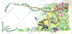 hand draw cute animals illustrations with watercolors