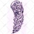 make  custom an abstract black and grey tattoo design for you