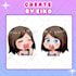 draw twitch emotes, chibi emotes, animated emotes, vtuber for stream