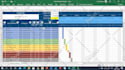 create microsoft excel project schedule gantt chart timeline