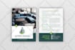 create a minimalist media kit and corporate flyer design