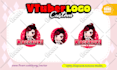 design custom vtuber logo for your live2d vtuber model on cute anime manga style
