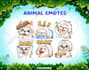 draw custom animal emotes for twitch youtube discord tiktok