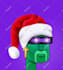 put santa hat or santa cap on your logo and picture