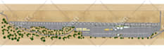 render rv park, campground map, parking plan, site plan