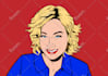 draw a retro pop art roy lichtenstein style