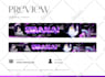 design anime or vtuber banner youtube, twitch, twitter, etc