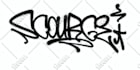 make graffiti tag with spray paint textures for your logo