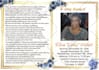 design a memorable memorial, obituary, funeral flyer