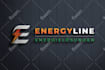 modern solar panel, power, energy, electrical company logo design