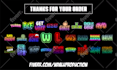 design unique custom text emotes for twitch, kick, youtube