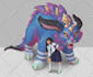 create 2d character design concept, sketch, flat color, render
