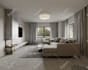 create minimalist interior design, photorealistic visualization for area 5 m2