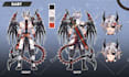 draw anime reference sheet or character sheet for vtuber and your oc