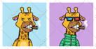 create custom nft art cartoon, mascot, avatar illustration