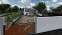 design 3d landscape,backyard,front yard,pool,garden,patio,outdoor with render