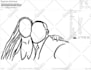 create one line drawing  made with just one line