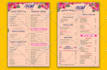 create creative food,salon,spa menu and flyer