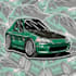 do awesome automotive jdm cartoon car illustration