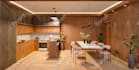 render 3d interior, interior design, house, restaurant