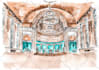 draw watercolor wedding venue