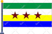 create modern custom flag design for business and events