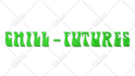 custom typeface with molten chrome effect