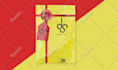 design poly mailer mailer box, wrapping paper and thank you card
