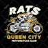 create vintage motorcycle skull illustration