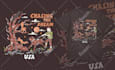 create vintage design for tshirt clothing and illustration