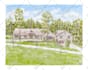 make a sketch and watercolor portraits of houses and places