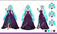 draw custom character sheet or reference sheet for character design