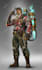 draw character and concept art with semi realistic style