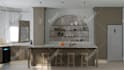create kitchen interior design with realistic 3d rendering
